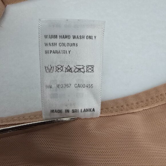 Elomi MATILDA 8900 Bra 38I Beige Side Support T-Strap Hook Full Coverage Sheer - Picture 7 of 14